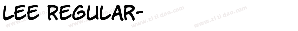 Lee Regular字体转换